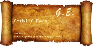 Gothilf Emma névjegykártya